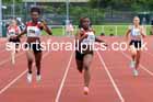 Womens Under-20s 100 metres, 2023 North Eastern Track and Field Champs., Middlesbrough Sports Village, Middlesbrough. Photo: David T. Hewitson/Sports for All Pics